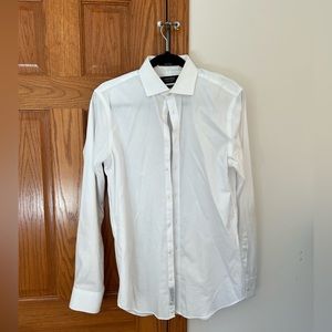 Nordstrom extra trim fit, white dress shirt